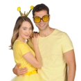 thumbnail image 4 of Disfraz de abeja amarilla, fiesta de disfraces de Halloween Bumblebee para mujeres, hombres y niños brillar Electrónica, 4 of 5