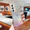 thumbnail image 5 of for Samsung Galaxy S23 FE 5G Case Iridescent Holographic, Gradient Bling Glitter Clear Phone Case with Camera Lens Cover Soft Shockproof Cute Heart S23 FE Case for Women Girls 6.4" (Purple Heart), 5 of 10