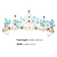 thumbnail image 7 of DESIGNICE Little Girl Crown, Blue Rhinestone Pearl Elegant Tiara Princess Crystal Headdress Decor for Parties Prom, 7 of 7
