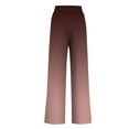 thumbnail image 5 of Otvok Womens Elastic High Waisted Pants Casual Wide Leg Long Lounge Pants Trousers with Pocket, 5 of 6
