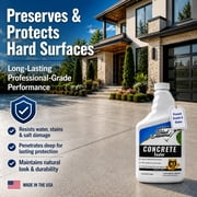 Black Diamond Stoneworks Concrete Sealer – Penetrating Water Repellent Sealer for Driveways, Patios, Pavers, Brick, Grout & Masonry – Indoor & Outdoor Protection (32oz)