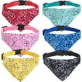 thumbnail image 6 of 6PCS Cat Bandana Collars with Removable Bow Tie for Cats Puppy Kittens Small Dogs Collars Adjustable Bandana, 6 of 7