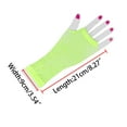 thumbnail image 3 of INSPIRE CHIC Women's Fingerless Mesh 1980s Fancy Dress Party Costume Accessories Fishnet Gloves Long-1Pair Yellow, 3 of 4