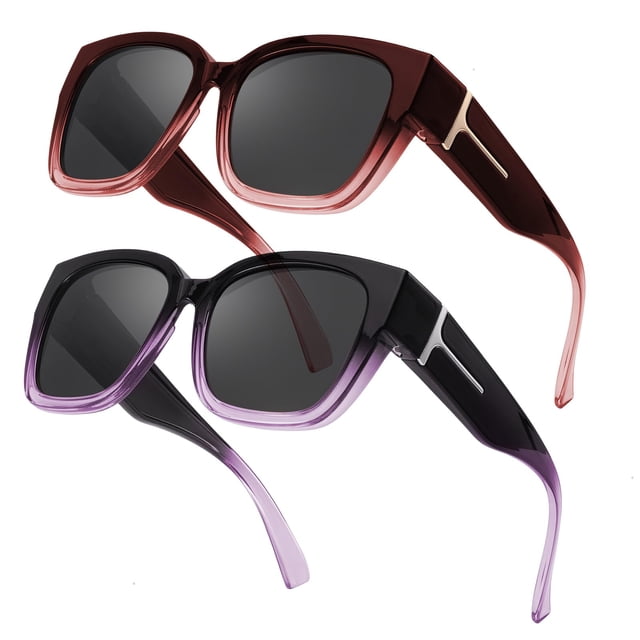 Gafas de sol Fit Over Glasses Myiaur Trendy de gran tamaño para mujer