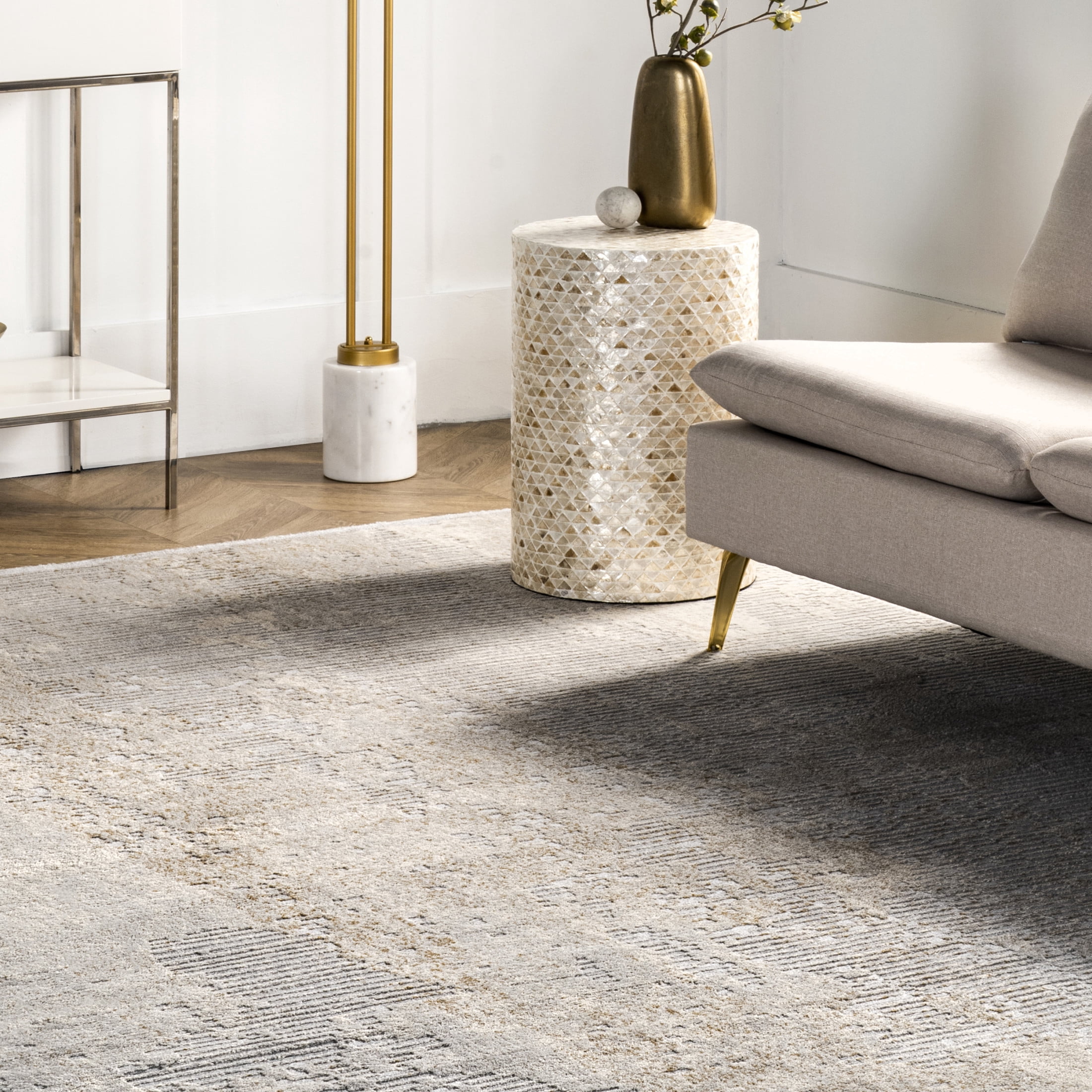 nuLOOM Alice Abstract Waterfall Area Rug, 5' x 8', Alice Light Grey