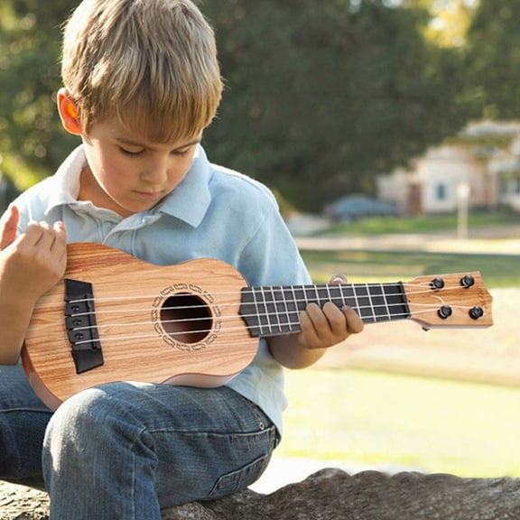 STRANDCHIC 2-Pack Plastic Ukulele Toy Musical Instrument for Kids Multi-Performance Stage Play