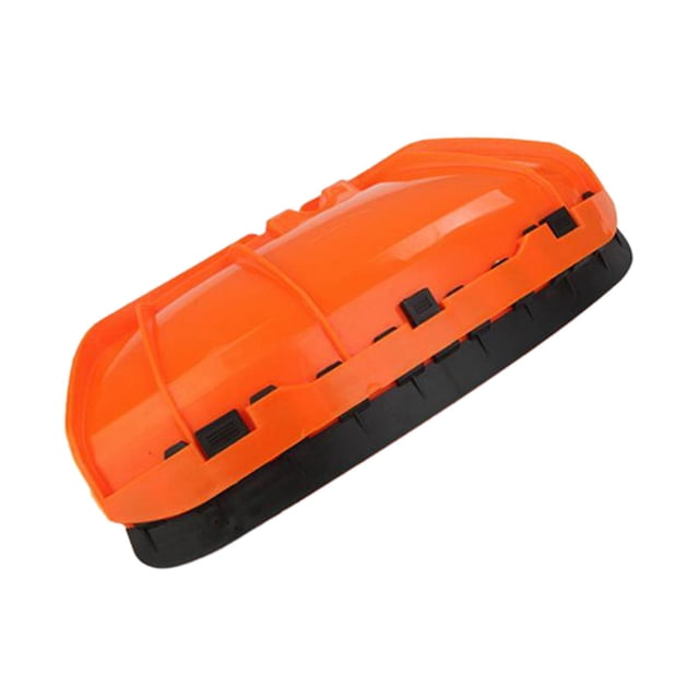 Protector de protección con placa de abrazadera Cubierta de protección a prueba de polvo Cubierta de cortadora de césped Naranja Grande kusrkot