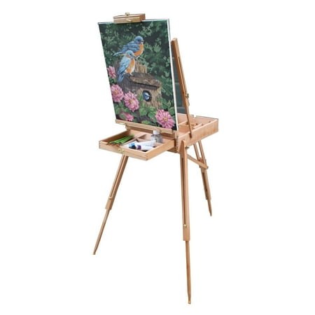 zimtown portable folding tripod drawing painting easel board wooden