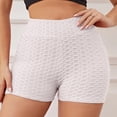 thumbnail image 2 of Audhol Yoga Shorts for Women Women Athletic Active Yoga Short Shorts Booty Shorts Mini Hot Pants Sport Leggings Activewear Workout Sweat Running Shorts with Pockets Women Workout Shorts White 2XL, 2 of 6