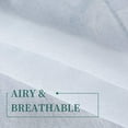thumbnail image 6 of Anjee Semi Sheer Curtains Faux Linen Texture Rod Pocket White Curtain Lightweight Curtains for Bedroom, 52" × 84", 6 of 10