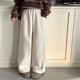 thumbnail image 5 of Cowsor Girl's Wide Leg Sweatpants High Elastic Waist Straight Leg Baggy Jogger Pants with Pocket, 5 of 7