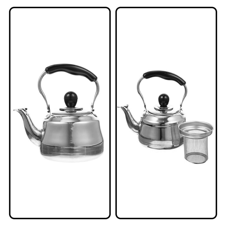 Stovetop Whistling Teakettle Stainless Steel Tea Pot with Handle Modern Tea Kettle, Size: 18.5x18x13CM