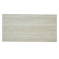 thumbnail image 5 of JERFIT Modern Two-Tone Dining Table Set with Travertine Top and 2 Upholstered Stools, 5 of 8