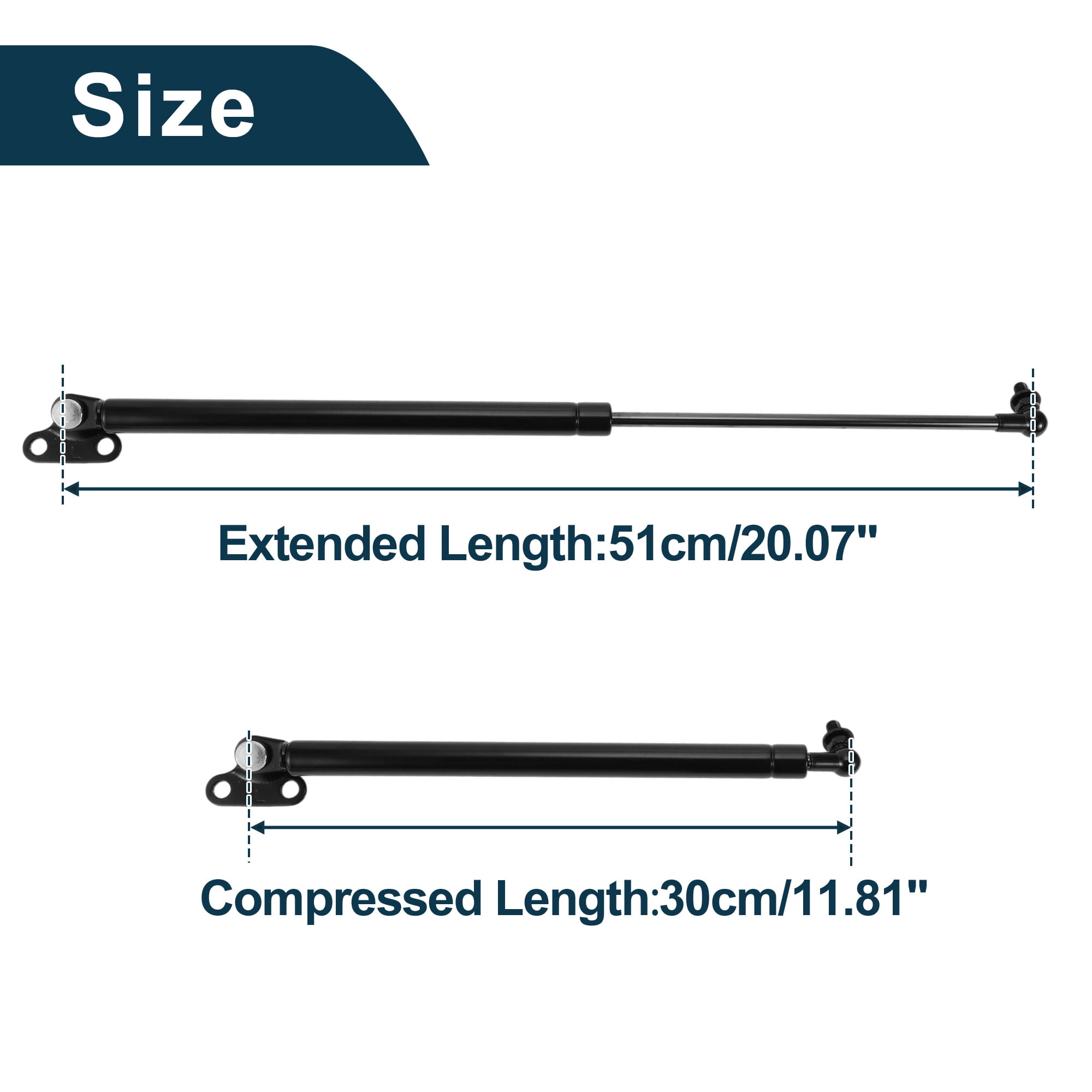 Unique Bargains 2Pcs Lift Supports Struts for Toyota Land Cruiser 100 Series 1998-2007