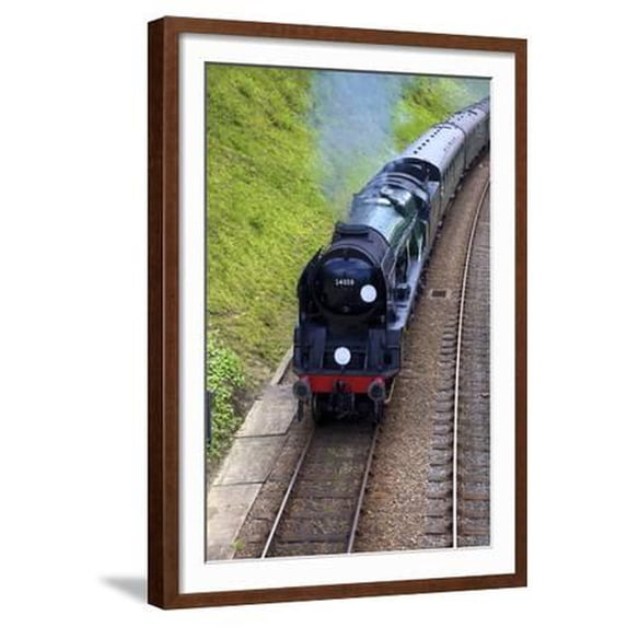 Steam Train on Bluebell Railway, Horsted Keynes, West Sussex, England, United Kingdom, Europe, Transportation Framed Art Print Wall Art by Neil Farrin Sold by Art.Com