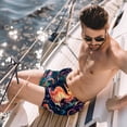 thumbnail image 2 of luoweisi Men's Beach Shorts Quick Dry Swim Trunks with Mesh Lining Seahorse L, 2 of 5
