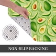 thumbnail image 6 of Honeii Green Avocado Pattern Door Mat, Welcome Door Mats Outdoor Indoor, Stain and Fade Resistant, Non-Slip Entry Matfor Bedroom, Bathroom, Kitchen, 6 of 7