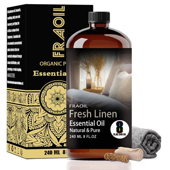 Aceite esencial FRAOIL Fresh Linen, 240 ml, para humidificador difusor