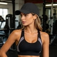 thumbnail image 5 of Womens Ponytail Baseball Cap Adjustable High Messy Bun Ponycap Quick Drying Trucker Hats, 5 of 9