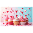 thumbnail image 1 of Heart Balloons Backdrop Background Wall Banner Valentines Day Party Decorations Romantic Celebration Event Decor Wedding Photography Prop, 1 of 4