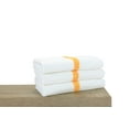 thumbnail image 5 of Arkwright Power Gym Bath Towels (6 Pack), 22x44 in., White with Gold Stripe, Soft Cotton, 5 of 10