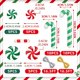 thumbnail image 1 of Bastón de plástico con temática de caramelo para decoración del hogar, adornos navideños para árbol de Navidad, 40 piezas, rojo y verde, suministros para fiestas navideñas, 1 of 4