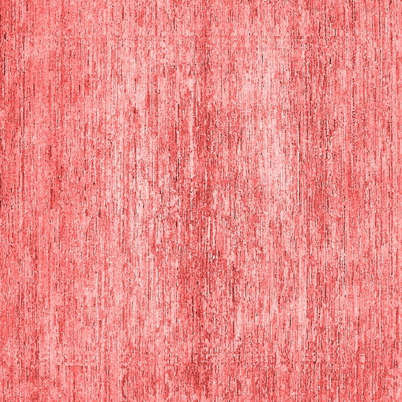 Ahgly Company Machine Washable Indoor Square Abstract Red Modern Area Rugs, 8' Square