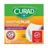 Curad Sootheplus Large Gauze Pads with Baking Soda, Arm and Hammer, 4 X 4 in, 25 Ea, 2 Pack