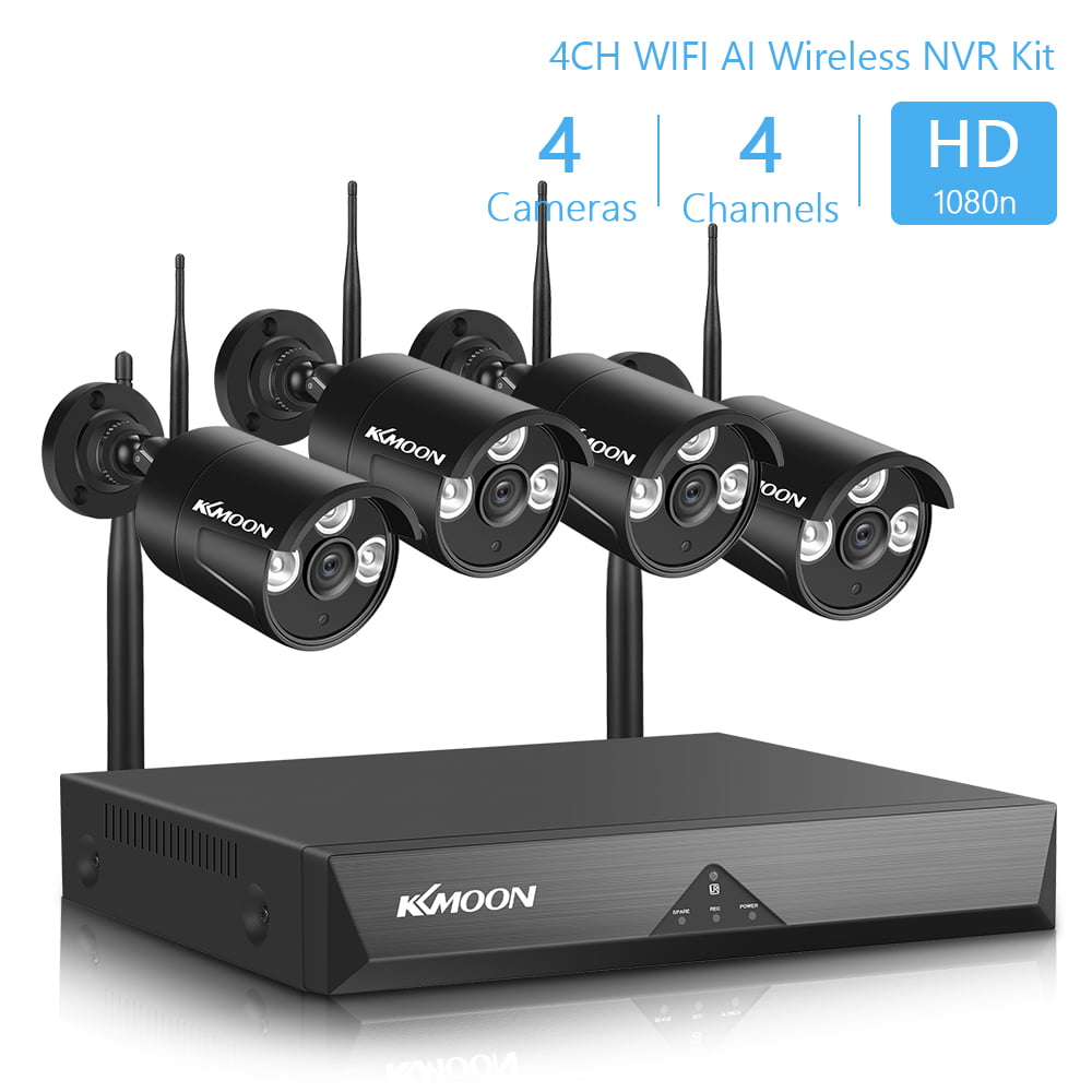 1080p 4CH WiFi CCTV Full HD Wireless system Outdoor 2.0MP IP Cameras NVR kit HDD 