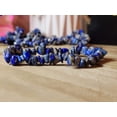 thumbnail image 5 of Lapis Lazuli Chip Bracelet Handmade Genuine Crystal Stretch Bracelet, 5 of 7