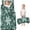 Green Christmas Snowflake, variant on Green Christmas Snowflake Pattern Toddler Nap Mats for Kids Preschool,50"x20" Sleeping Mat Bag or Kids,Toddler Sleeping Bag,Toddler Nap Mat or Daycare