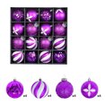 thumbnail image 4 of YAOMOBB Holiday Hanging Ornaments Colorful Shatterproof Christmas Ball Set 16Pcs 8CM Plastic Reusable Xmas Tree Hanging Ornament, 4 of 7