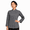 Pewter, variant on Women's Long Sleeve Bailey Chef Coat, Black, Size L