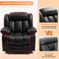 thumbnail image 3 of BALICHUN Lay Flat Sleeping Dual OKIN Motor Lift Chair Recliners for Elderly with Heat and Massage Up to 350 LBS,Genuine Leather,USB Ports (Black), 3 of 10