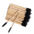 thumbnail image 1 of 100pcs Bamboo Handle Mascara Brush Disposable Comb Mascara Wand Eyelash Extender Eyebrow Brush Bamboo Handle Mascara Brush Disposable Comb Mascara Wand Eyelash Extender Eyebrow Brush Black, 1 of 5