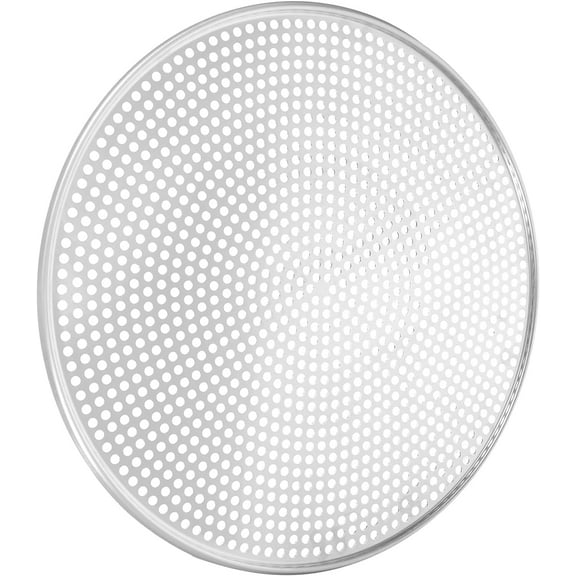 Stainless Steel Pizza Pan With Holes 16inch Round Mesh Pizza Baking Screen Pizza Tray Pizza Crisper Tray Bakeware for Oven Home Restaurant Silver