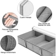 thumbnail image 3 of Caja de almacenamiento ropa tela con cubierta transparente, 3 of 7