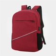 thumbnail image 4 of 14inch Computer Bag Universal PC Accessory Solid Color USB Color Appearance Zipper Port Zipper Laptop Backpack Laptops Holders Computers Accessories Red, 4 of 9