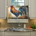 thumbnail image 4 of Retro Style Farmhouse Rooster Half Window Tier Curtains 24 Inch Blackout Thermal Insulating Kitchen Linen Tier Curtains for Kitchen, Bathroom, Cafe Home Decor, 4 of 7