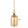 thumbnail image 5 of Campana decorativa de metal Deco 79 para interior y exterior, dorada, 17 cm, 5 of 5