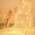 thumbnail image 3 of Asisol Fairy Lights, 33ft 100 LED Battery Operated Waterproof String Lights with Remote, Timer & 8 Lighting Modes for Indoor Outdoor Wedding Party Decorations, Warm White, 3 of 7