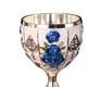 thumbnail image 3 of clásica Vintage, patrón taldo, copa creativa hecha a mano, cristal para el hogar, boda, decoración de estilo europeo, Azul pteado Macarena Copa de vino, 3 of 6