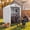 White, variant on Vineego 3x6x5 ft Outdoor Storage Shed Portable Garage Shelter, Outdoor Shed with Roll-up Zipper Door, Storage Shelter for Motorcycle, Lawn Mower, Bike, Anti-Snow Portable Garage Kit Tent, Grey