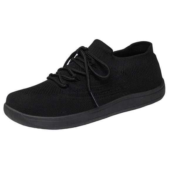 Hurxie Sneakers for Women Walking Shoes Non Slip Lightweight Casual Breathable Tennis Shoes Work Shopping Travel Black 38