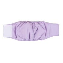 Duklien Dog Diapers for Male Dogs 1 Pc Washable Super Absorbent Puppy Belly Bands Reusable Pet Nappies Comfortable Wraps Doggy Sanitary Pants for Small Medium Large Dogs (Purple)