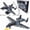 GRAY, variant on assembled plastic airplane model , home display and collection, creative gifts