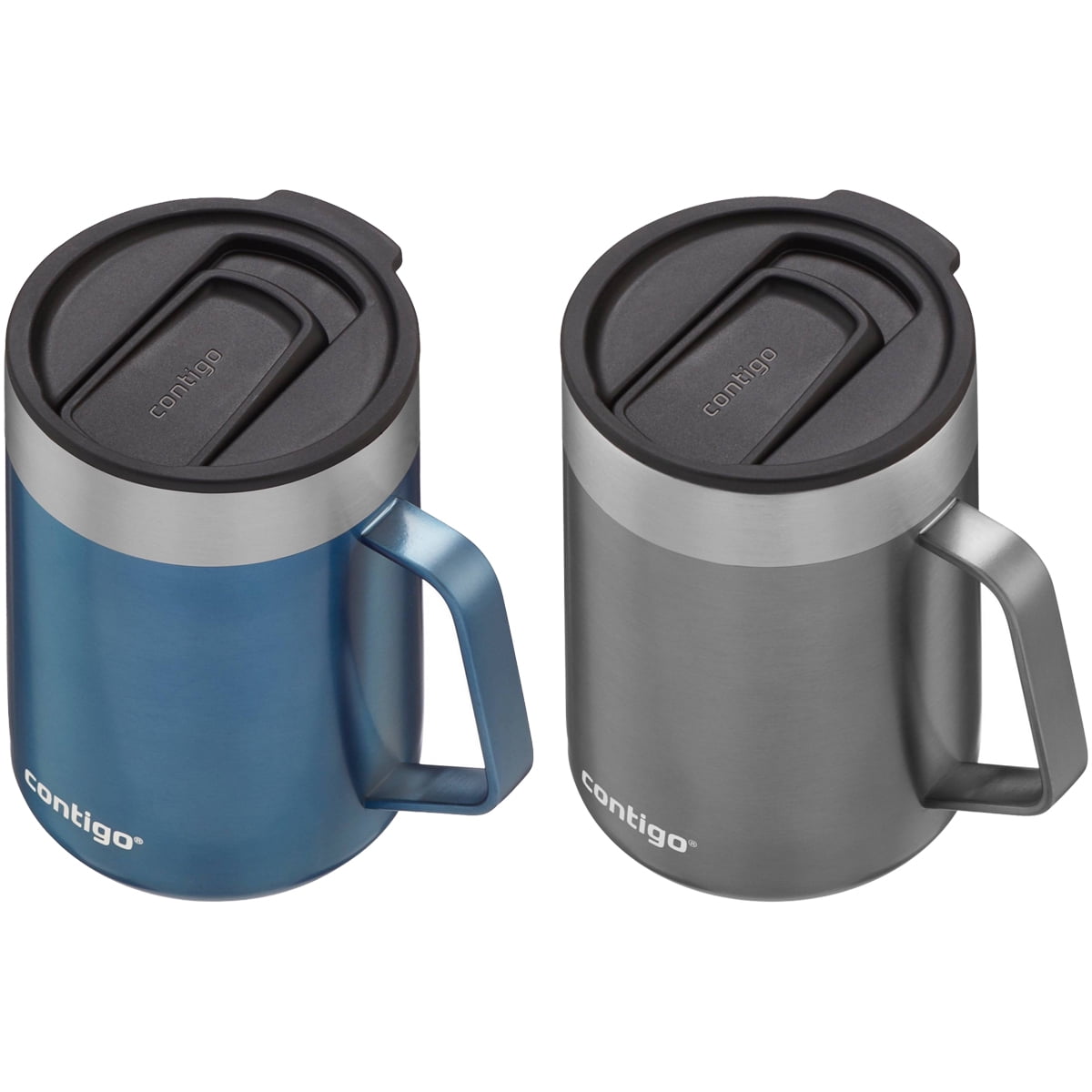 Contigo Streeterville Stainless Steel Travel Mug with Splash-Proof Lid,  14oz Vacuum-Insulated Coffee Mug with Handle & Grip Base to Prevent  Slipping, Dishwasher Safe, Sake & Blue Corn - Yahoo Shopping