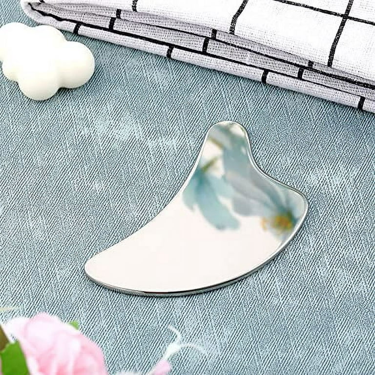 Nuanchu Stainless Steel Gua Sha Facial Tools Guasha Tool for Face Metal Gua  Sha Tighten Skin Heart Massage Guasha Beauty Tool for Body Eyes Neck  Massager with Travel Pouch (Light Pink, Dolphin