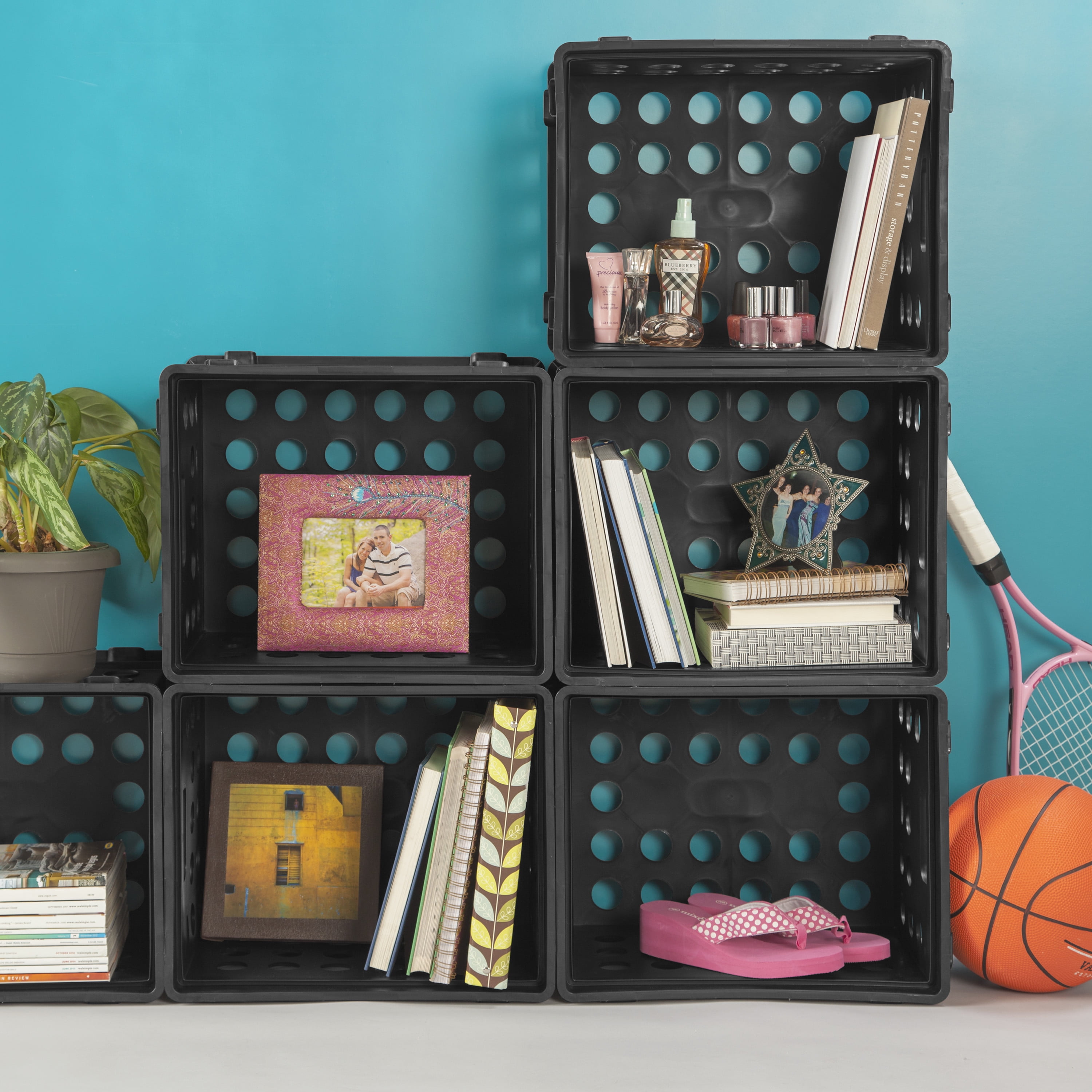 Sterilite File Crate, Black, STERILITE ST LARGE FILE CRATE