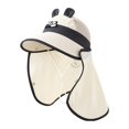 thumbnail image 3 of Kids UPF50+ Sun Hat With Neck Flap Adjustable Chin Strap Fisherman Cap for 1-4 Years Toddler Beach Outdoor, 3 of 3